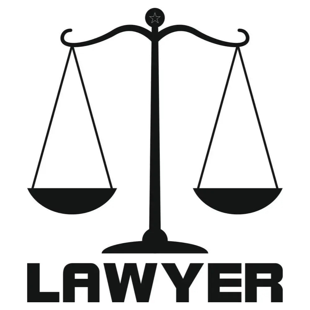 Sticker Master Lawyer Sticker-Avukat Araba Sticker Motor, Kask, Laptop, Araba, Oto Araç İçin Dayanıklı Etiket Decal 15 Cm Sticker Master
