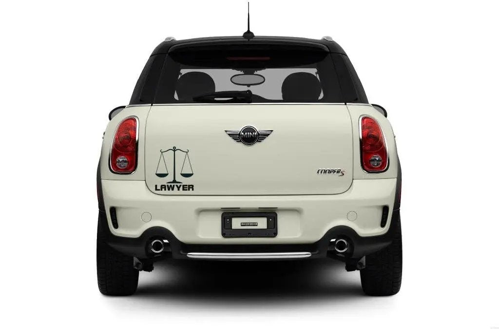 Sticker Master Lawyer Sticker-Avukat Araba Sticker Motor, Kask, Laptop, Araba, Oto Araç İçin Dayanıklı Etiket Decal