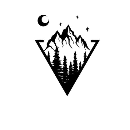 Sticker Master Macera Temalı Oto Sticker Koleksiyonu - Pusula, Dağ ve Kamp Tasarımları Sticker Master