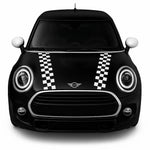 Sticker Master Mini Cooper Checkered Bonnet Stripes – Dama Desenli Kaput Şerit Sticker Takımı Sticker Master