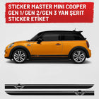 Mini Cooper Gen 1 / Gen 2 / Gen 3 Yan Şerit Sticker | Sticker Master