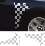 Sticker Master Mini R52 / R53 Cooper S Checkmate Scuttle Yan Çamurluk Sticker – Dama Tahtası Deseniyle Yarışı Başlat! Sticker Master
