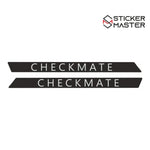 Sticker Master Mini R53 Cooper S Checkmate Scuttle Sticker – Yazılı Değişim Etiketi Sticker Master