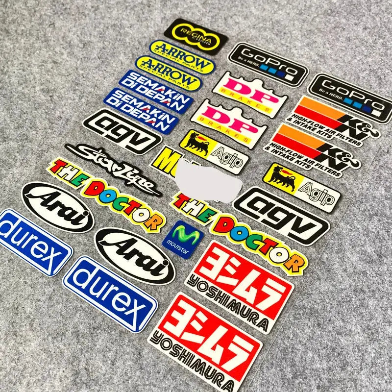 Sticker Master Motosiklet Çıkartmalar Uyumlu HONDA SUZUKI KAWASAKI BAJAJ Sticker Motor Araç Çıkartma Etiket Sticker Master