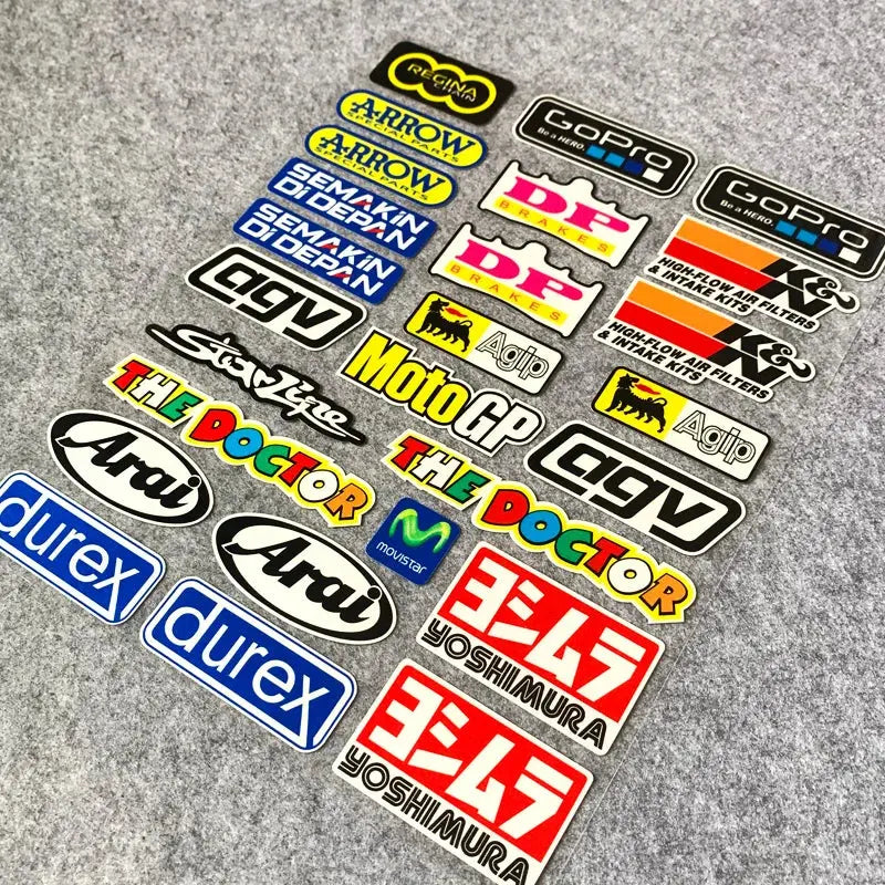 Sticker Master Motosiklet Çıkartmalar Uyumlu HONDA SUZUKI KAWASAKI BAJAJ Sticker Motor Araç Çıkartma Etiket Sticker Master