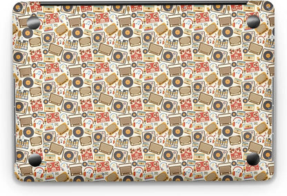 Sticker Master Music Retro Evrensel Sticker Dizüstü Bilgisayar Vinil Sticker Decal 12" 13" 13.3" 14" 15" 15.4" 15.6 inç Dizüstü Bilgisayar Çıkartma Koruyucu Macbook Asus Acer Hp Lenovo Huawei Dell İçin - Sticker Master