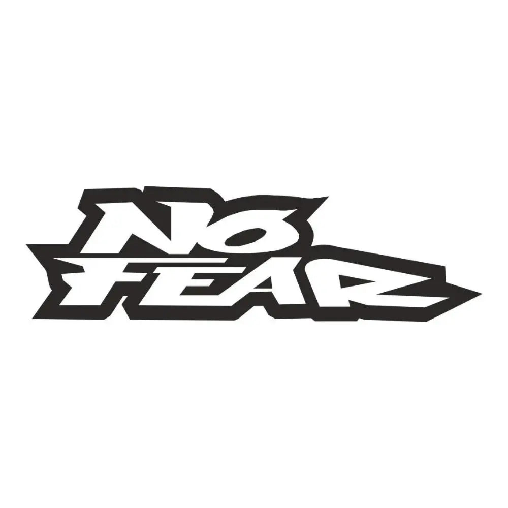 Sticker Master No Fear Sticker – 15 cm Dayanıklı Araba, Motor, Laptop Etiketi Sticker Master