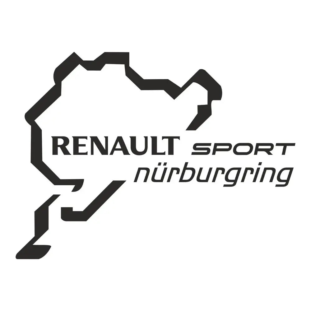 Sticker Master Nürburgring Renault Sport Sticker – 15 cm Performans Temalı Araç Sticker Sticker Master