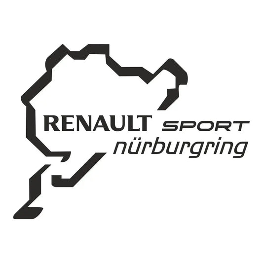 Sticker Master Nürburgring Renault Sport Sticker – 15 cm Performans Temalı Araç Sticker Sticker Master