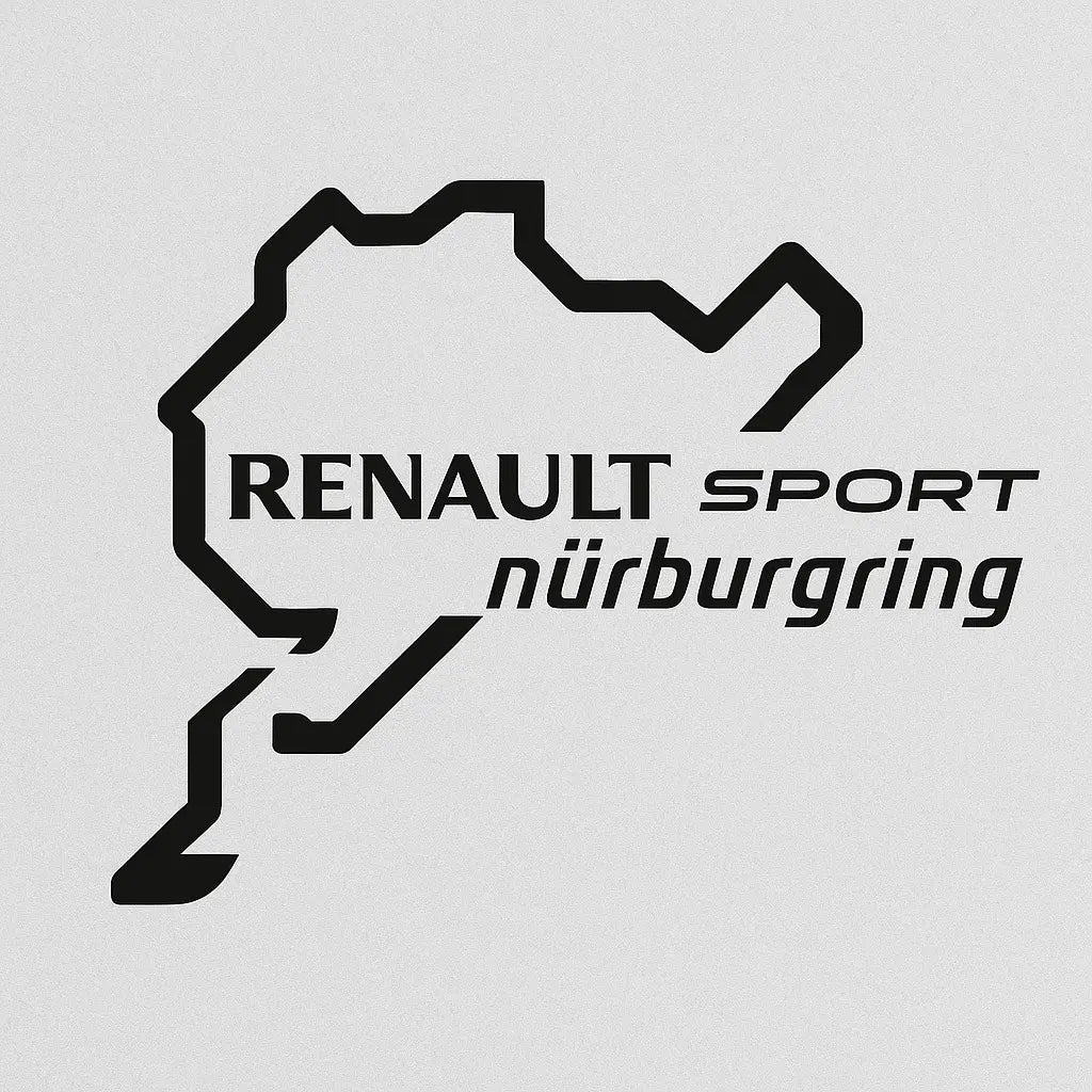 Sticker Master Nürburgring Renault Sport Sticker – 15 cm Performans Temalı Araç Sticker Sticker Master