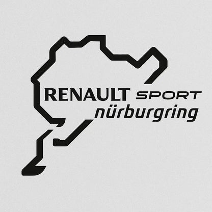 Sticker Master Nürburgring Renault Sport Sticker – 15 cm Performans Temalı Araç Sticker Sticker Master