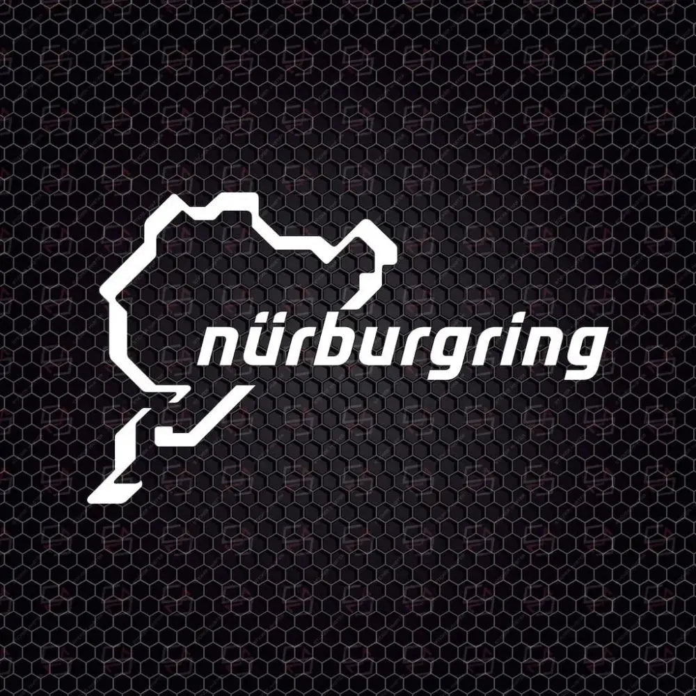 Sticker Master Nürburgring Sticker – 15 cm Dayanıklı Araç, Kask, Laptop Etiketi Sticker Master