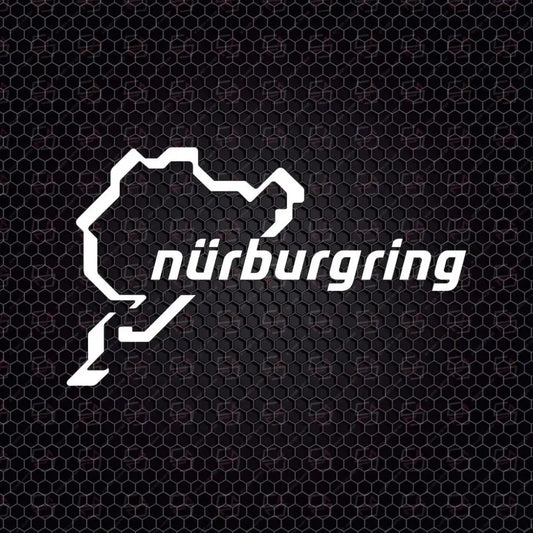 Sticker Master Nürburgring Sticker – 15 cm Dayanıklı Araç, Kask, Laptop Etiketi Sticker Master