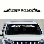 Sticker Master OFF ROAD Ön Cam Stickerı | Dağ Temalı Arazi Aracı Çıkartması - Sticker Master