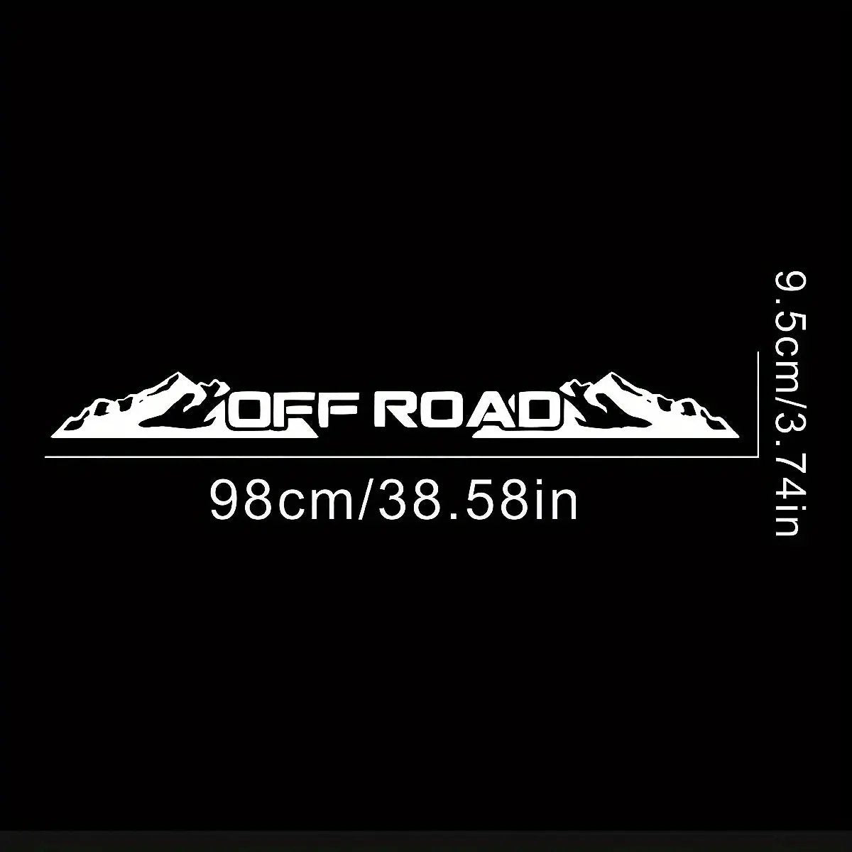 Sticker Master OFF ROAD Ön Cam Stickerı | Dağ Temalı Arazi Aracı Çıkartması - Sticker Master