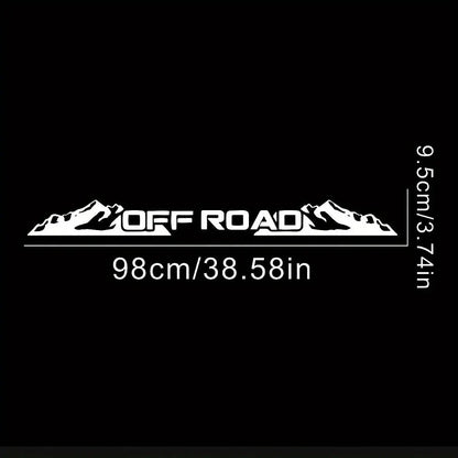 Sticker Master OFF ROAD Ön Cam Stickerı | Dağ Temalı Arazi Aracı Çıkartması - Sticker Master