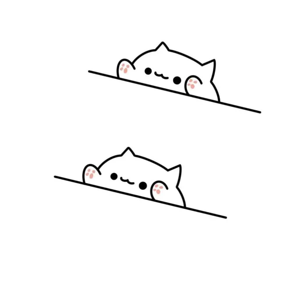 Sticker Master Oyunsever Kedi Araba Oto Motor Laptop Bilgisayar 6 Cm Etiket Çıkartma - 2 Adet Sticker Master