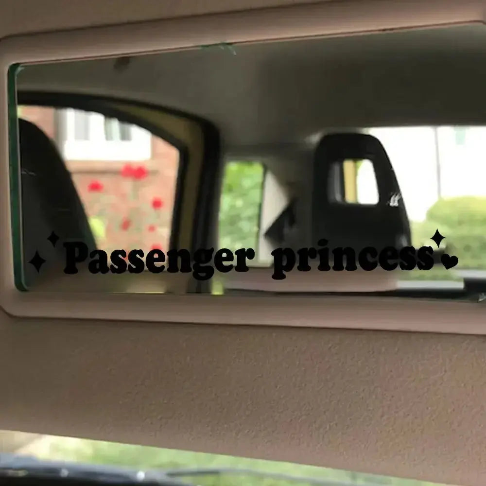 Sticker Master Passenger Princess Araba Stickerı - Sevimli Ayna Stickerı Sticker Master