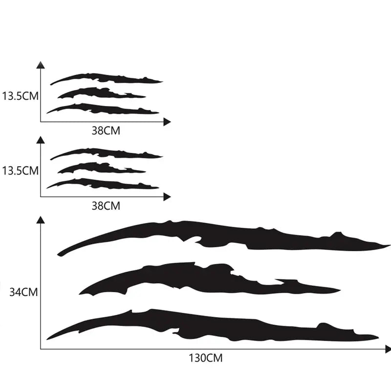 Sticker Master Pençe İzi Kaput & Far Sticker (Ghost Claw) Sticker Master