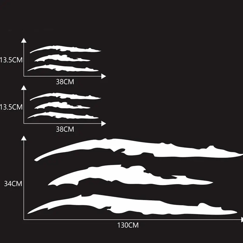 Sticker Master Pençe İzi Kaput & Far Sticker (Ghost Claw) Sticker Master