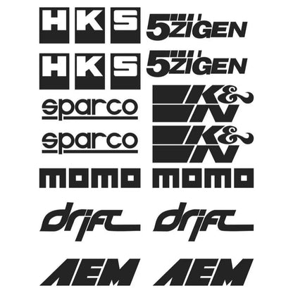 Sticker Master Performans Yazıları Sponsor Yazı Seti Sticker Oto Motor Araba Bisiklet Sticker Master