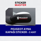 Peugeot Ayna Sticker | Yan Ayna Kapağı Etiket Seti (2 Adet) | Sticker Master