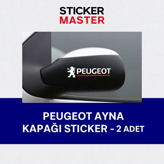 Sticker Master Peugeot Ayna Kapağı Sticker – 2 Adet Sticker Master