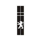 Peugeot Kaput Sticker | Aslan Logolu Orta Hat Şeridi | Sticker Master