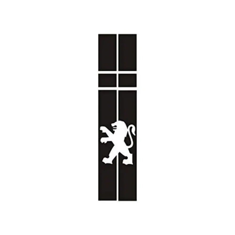 Sticker Master Peugeot Ön Kaput Sticker – Aslan Logolu Şerit Tasarım (Orta Hat) Sticker Master