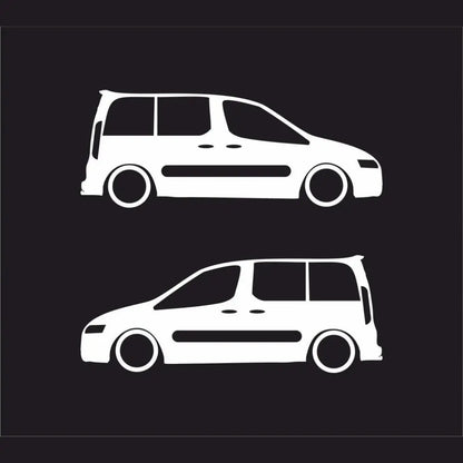 Sticker Master Peugeot Partner Basık Araç Sticker - 2 Adet 15 cm (Sağ & Sol) Sticker Master