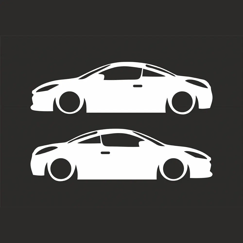 Sticker Master Peugeot RCZ Coupe Basık Araç Sticker – 2’li Simetrik Set (Sağ ve Sol Yönlü) Sticker Master