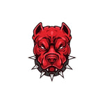 Sticker Master Pitbull Kafası Sticker – 13 × 11 Cm,Kask,Oto,Motor,Laptop Etiket Sticker Master