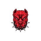 Pitbull Kafası Sticker, Asi Köpek Tasarım Motor Etiketi | Sticker Master