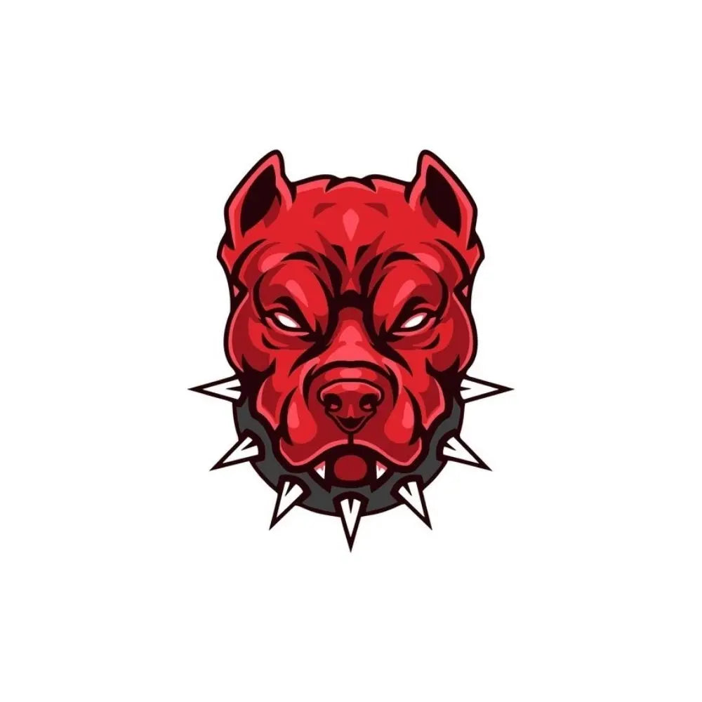 Sticker Master Pitbull Kafası Sticker – 13 × 11 Cm,Kask,Oto,Motor,Laptop Etiket Sticker Master
