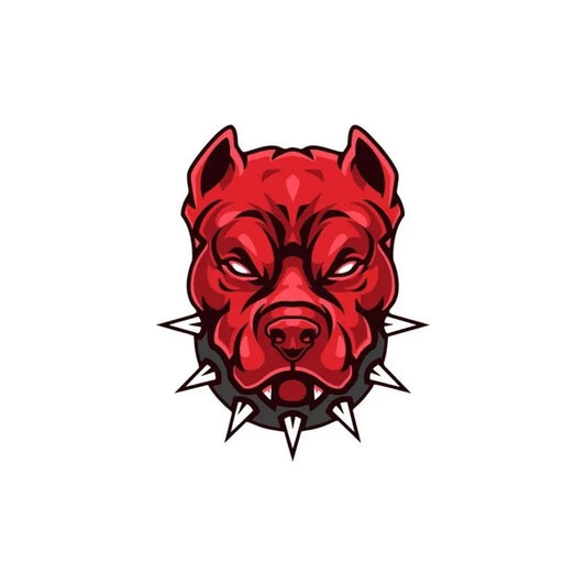 Sticker Master Pitbull Kafası Sticker – 13 × 11 Cm,Kask,Oto,Motor,Laptop Etiket Sticker Master