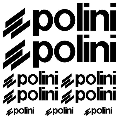 Sticker Master Polini Sponsor Set Sticker Oto Motor Araba 2 Sticker Master