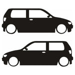 Sticker Master Polo Siluet Sticker Seti – 15 cm Sağ ve Sol Yönlü Araç Etiketi Sticker Master