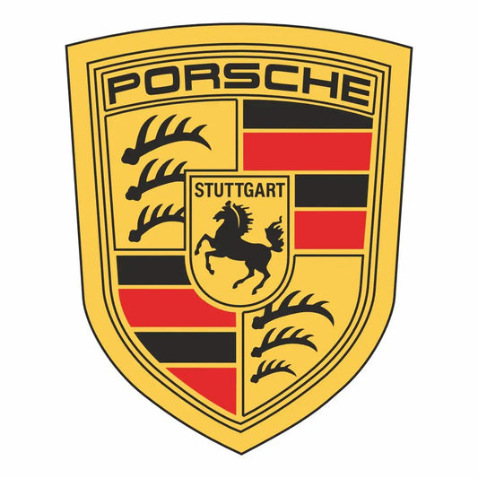 Sticker Master Porsche Logo Sticker – 12 cm Premium Araç Etiketi Sticker Master