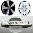 Honda Prelude Kapı Kolu Sticker ve Jant Etiketi Seti, 10 Adet | Sticker Master