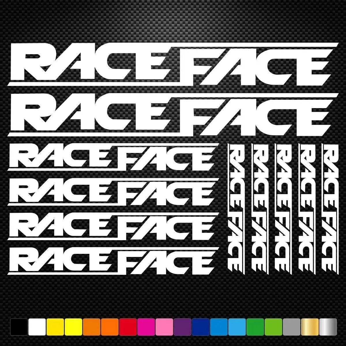 Sticker Master Race Face Bisiklet Sticker Set Etiket