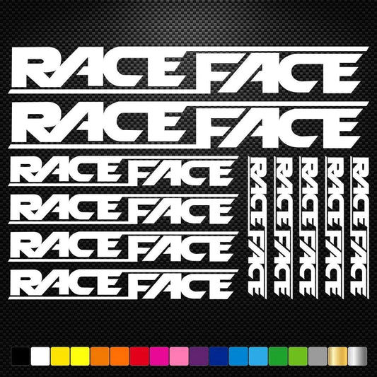 Sticker Master Race Face Bisiklet Sticker Set Etiket