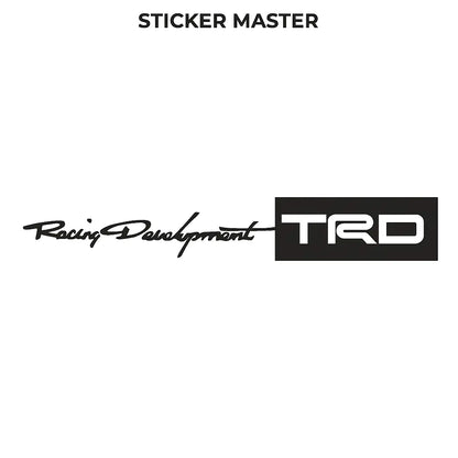 Sticker Master Racing Development TRD Kapı Sticker Seti - 4 Adet, Araba Kapı ve Yan Panel İçin Spor Tasarım Etiket Sticker Master