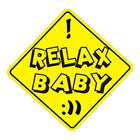 Relax Baby Sticker: Komik Bebek Arabada Uyarısı | Sticker Master
