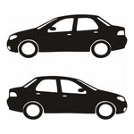 Sticker Master Renault Clio Sedan Basık Araç Sticker – 2 Adet 15 cm Modifiye Etiket Sticker Master