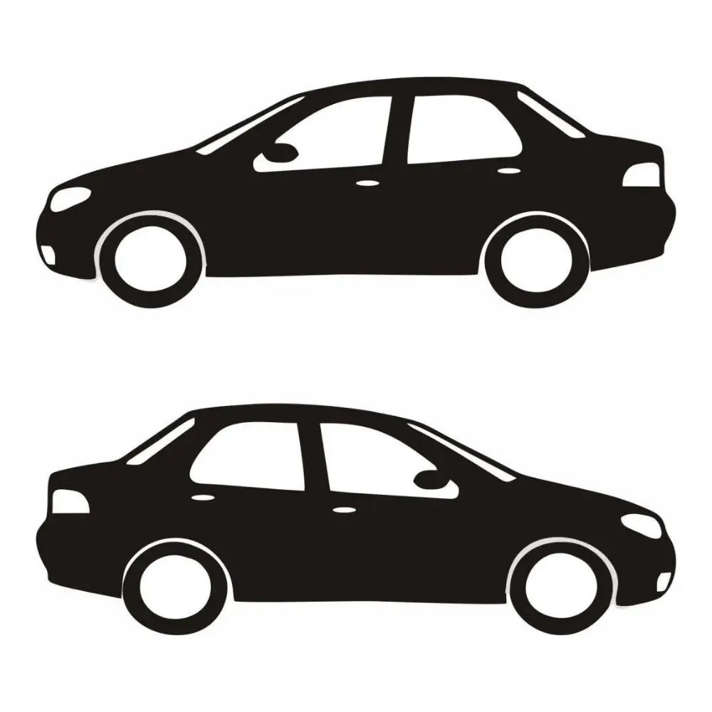 Sticker Master Renault Clio Sedan Basık Araç Sticker – 2 Adet 15 cm Modifiye Etiket Sticker Master