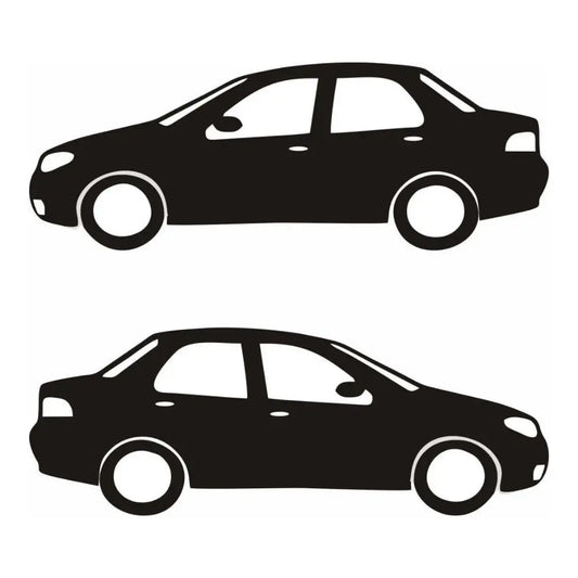 Sticker Master Renault Clio Sedan Basık Araç Sticker – 2 Adet 15 cm Modifiye Etiket Sticker Master