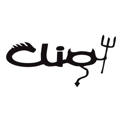 Sticker Master Renault Clio Şeytan Sticker – 15 cm Modifiye Araç Etiketi Sticker Master