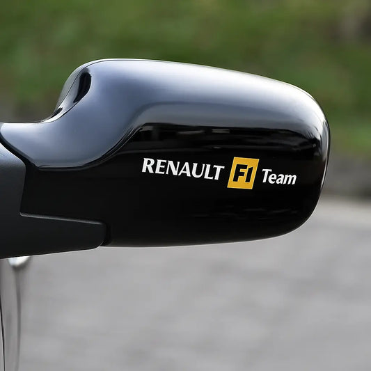 Sticker Master Renault F1 Team Ayna Sticker Seti – 2 Adet Dayanıklı Vinil Etiket Sticker Master