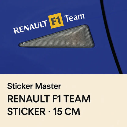 Sticker Master Renault F1 Team Sticker – Dayanıklı Vinil Set Sticker Master