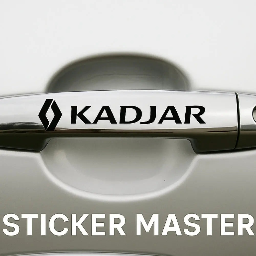 Sticker Master Renault Kadjar Kapı Kolu & Jant Sticker Seti – 10 Adet Dayanıklı Vinil Sticker Master
